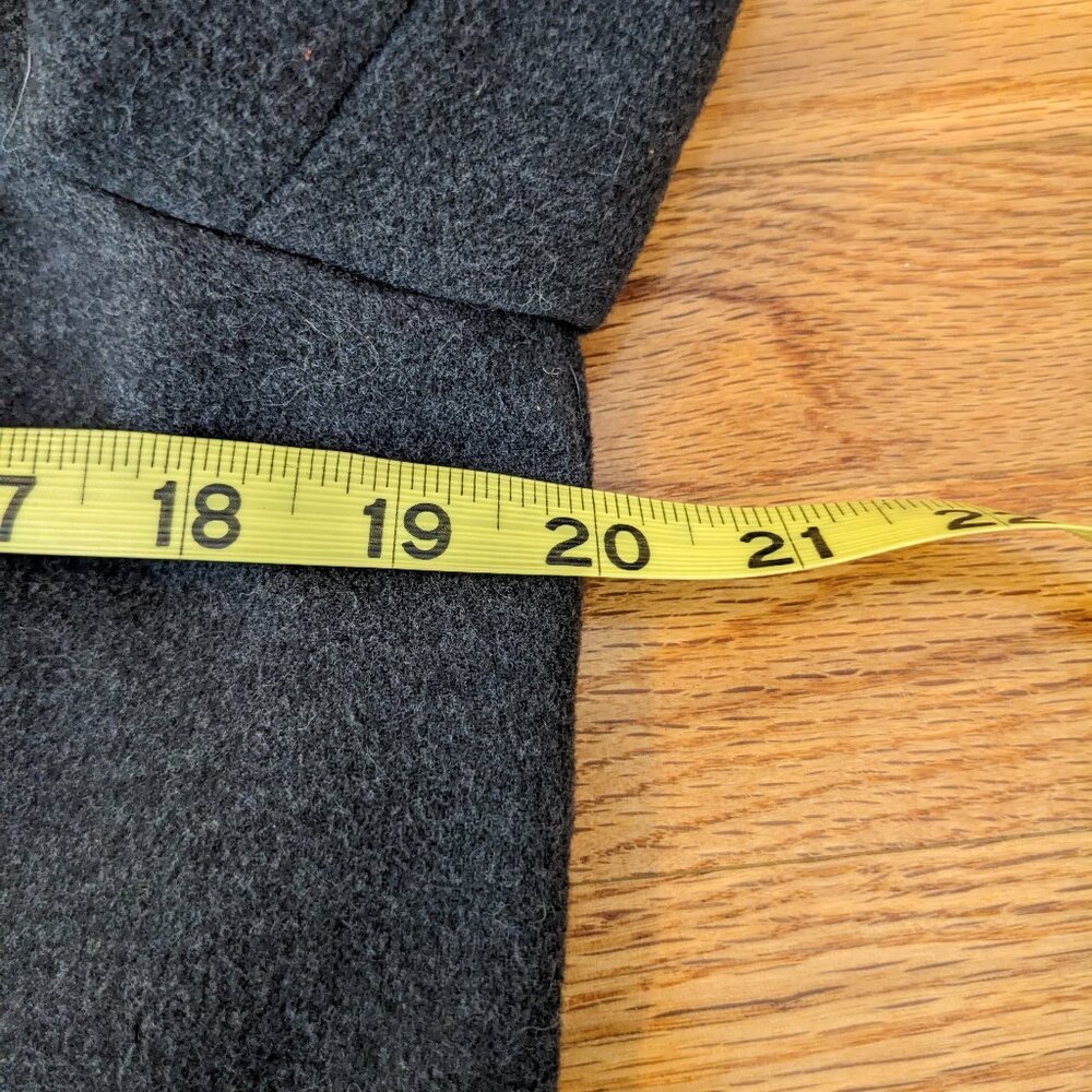 1 Madison Gray Grey Peacoat Pockets Detachable Hood Size Large Classic Outdoor - Picture 10 of 10